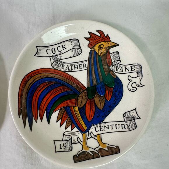 Lipper & Mann VTG Set 5 American Inventions 19th Century Trinket Plates Coasters - Picture 5 of 8